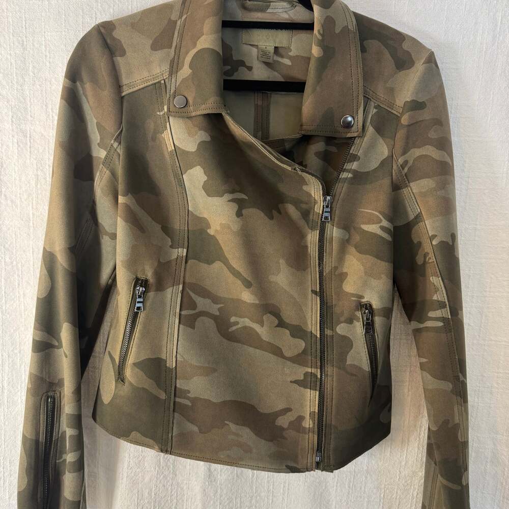 Anthropologie Camo Moto Jacket